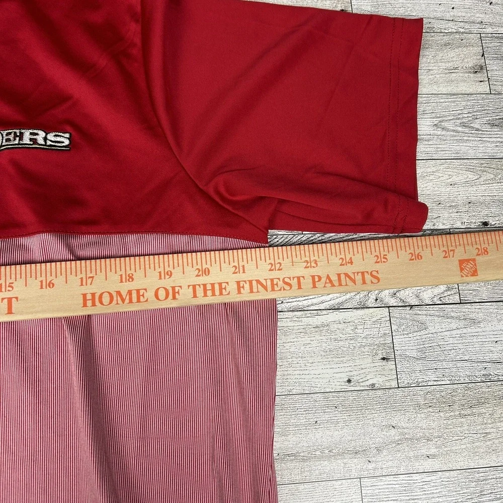 Antigua San Francisco 49ers Shirt Men's Large Red Striped‎ Golf Polo NFL NFC - Picture 4 of 7